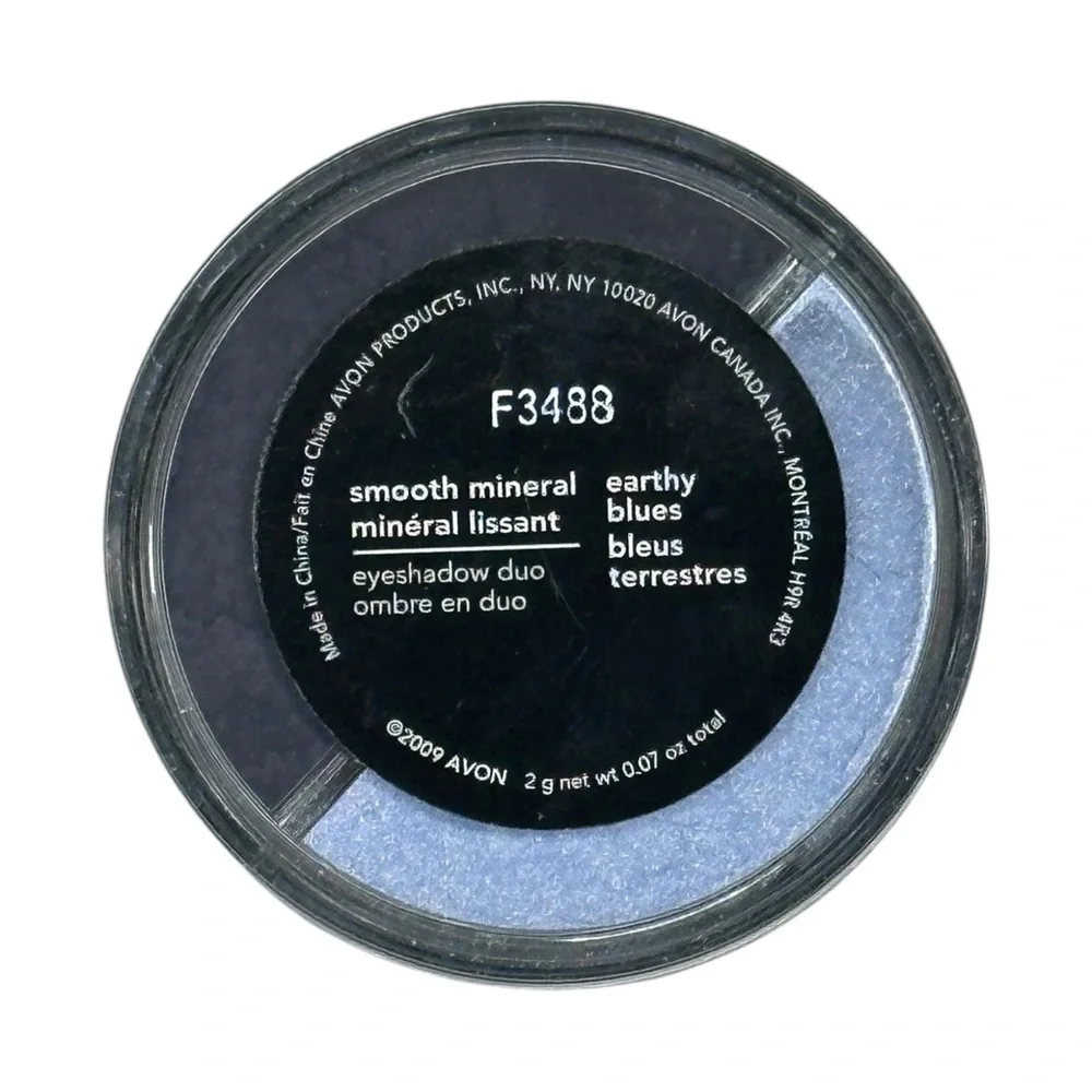 Avon Smooth Mineral Eyeshadow Duo - Earthy Blues NWOB